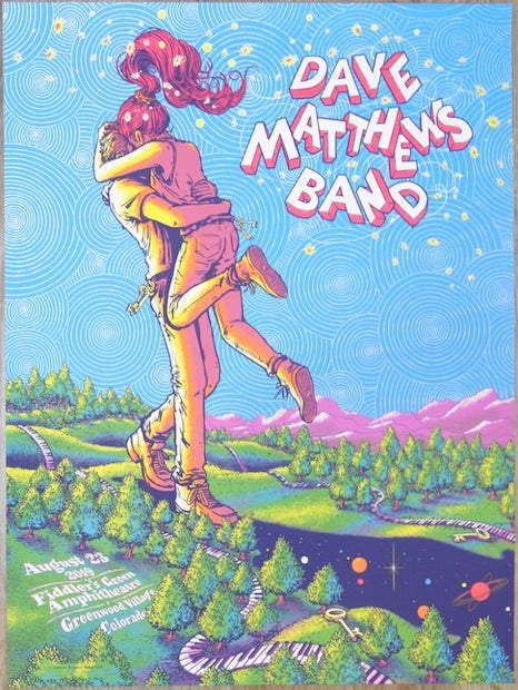 2019 Dave Matthews Band - Greenwood Village I Concert Poster by James Flames