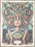 2019 Dave Matthews Band - Woodlands Serene Variant Concert Poster by N.C. Winters