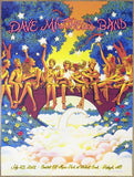 2021 Dave Matthews Band - Raleigh Silkscreen Concert Poster by James Flames