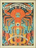 2021 Dave Matthews Band - West Palm Beach II Silkscreen Concert Poster by Methane