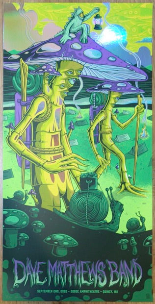 2022 Dave Matthews Band - Gorge I Foil Variant Concert Poster by Jim Mazza