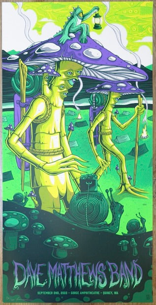 2022 Dave Matthews Band - Gorge I Silkscreen Concert Poster by Jim Mazza