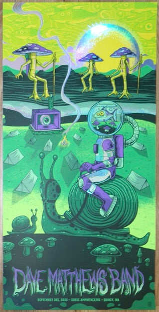2022 Dave Matthews Band - Gorge II Foil Variant Concert Poster by Jim Mazza