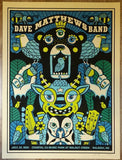 2022 Dave Matthews Band - Raleigh Silkscreen Concert Poster by Methane