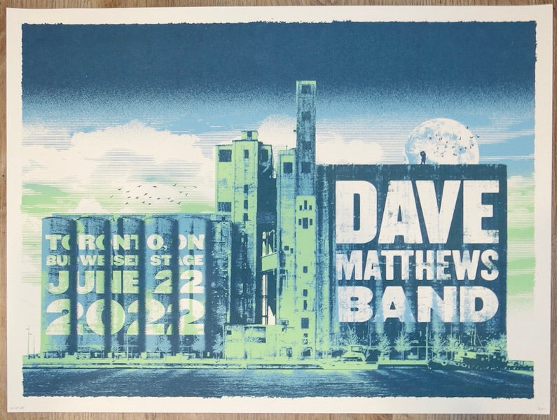 2022 Dave Matthews Band - Toronto Silkscreen Concert Poster by Jose Garcia