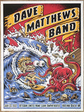 2022 Dave Matthews Band - Virginia Beach Silkscreen Concert Poster by Jimbo Phillips