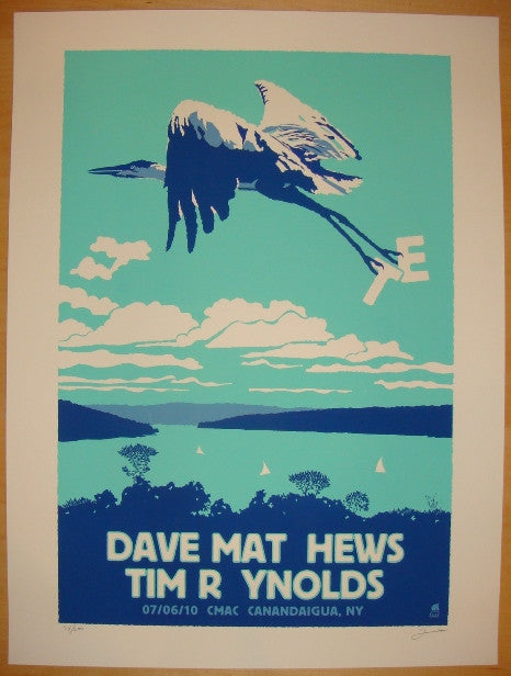 2010 Dave Matthews & Tim Reynolds - Canandaigua Concert Poster by Methane