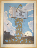 2011 Dave Matthews & Tim Reynolds - Charlottesville Concert Poster by Methane