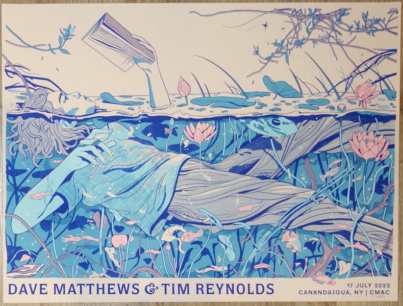 2022 Dave Matthews & Tim Reynolds - Canandaigua Concert Poster by Ng Yin Shian