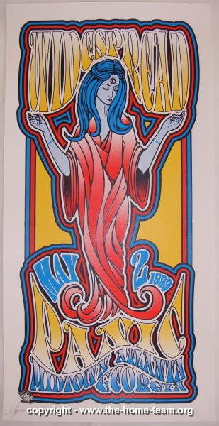 1999 Widespread Panic - Atlanta Silkscreen Concert Poster by JT Lucchesi