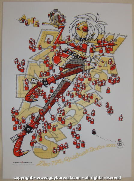 2007 The Dandy Warhols Silkscreen Concert Poster by Guy Burwell