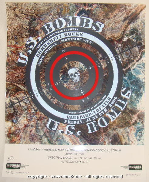 2006 U.S. Bombs - Variant Silkscreen Concert Poster by Emek