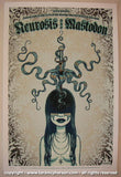 2008 Neurosis & Mastodon Green Concert Poster by Tara McPherson