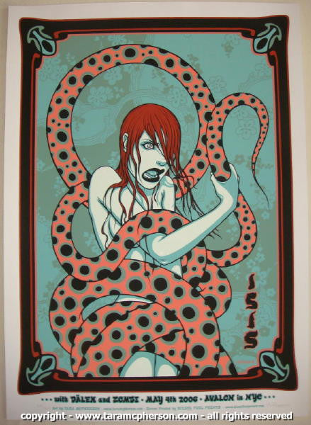 2006 Isis - NYC Silkscreen Concert Poster by Tara McPherson