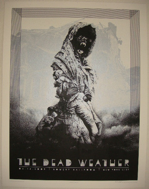 2009 The Dead Weather - NYC I Concert Poster by Rob Jones