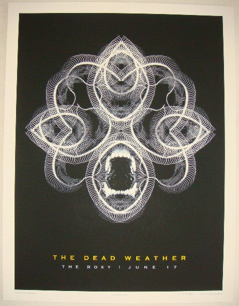 2009 The Dead Weather - Hollywood Silkscreen Concert Poster by Rob Jones