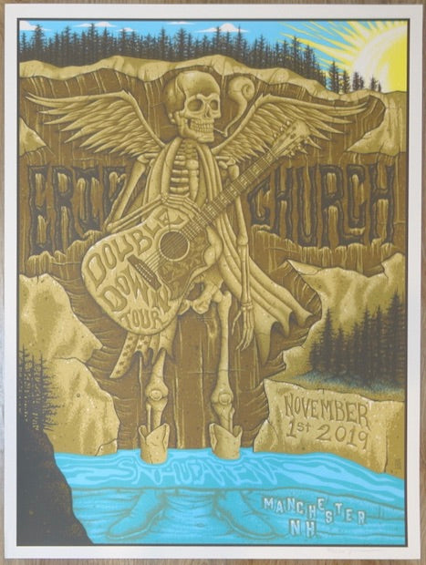 2019 Eric Church - Manchester I Silkscreen Concert Poster by Jim Mazza