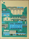 2019 Eric Church - Minneapolis II Silkscreen Concert Poster by Burlesque