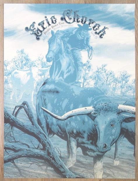 2019 Eric Church - Dallas I Silkscreen Concert Poster by Neal Williams