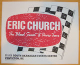 2013 Eric Church - Penticton Concert Poster by Print Mafia