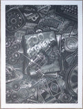 2021 Foo Fighters - Las Vegas Silkscreen Concert Poster by Luke Martin