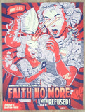 2015 Faith No More - Columbia Silkscreen Concert Poster by Zombie Yeti