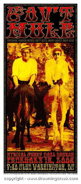 2003 Gov't Mule & Karl Denson - DC Silkscreen Concert Poster by Jeff Wood