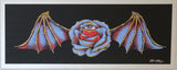 2014 Rose Bat - Crystal Ballroom 100th Anniversary Silkscreen Handbill by Emek