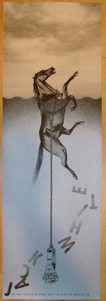 2012 Jack White - LA I Silkscreen Concert Poster by Rob Jones