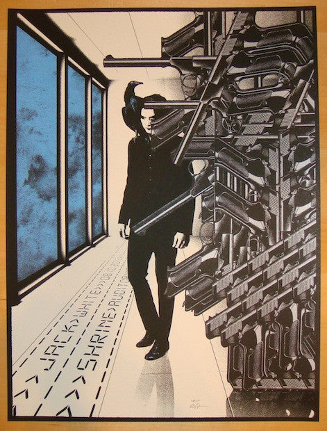 2012 Jack White - Los Angeles III Silkscreen Concert Poster by Rob Jones