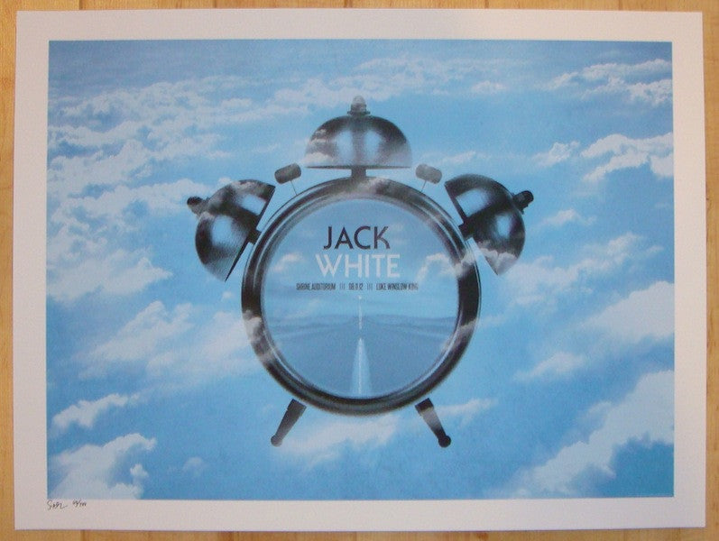 2012 Jack White - Los Angeles Silkscreen Concert Poster by Todd Slater