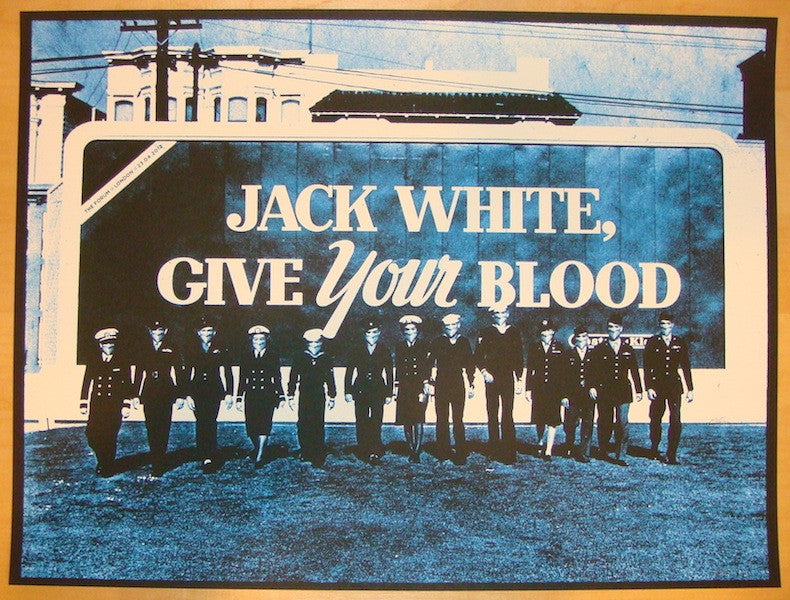 2012 Jack White - London I Silkscreen Concert Poster by Rob Jones