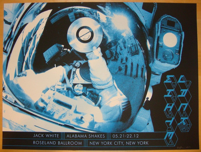 2012 Jack White - NYC II Silkscreen Concert Poster by Rob Jones
