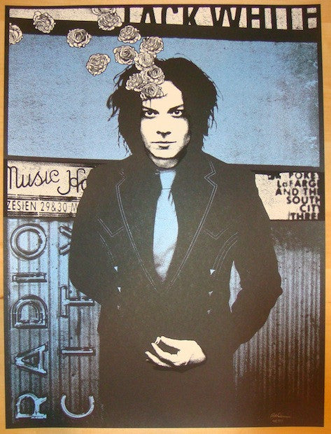 2012 Jack White - NYC III Silkscreen Concert Poster by Rob Jones