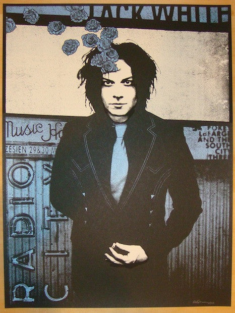 2012 Jack White - NYC IV Silkscreen Concert Poster by Rob Jones