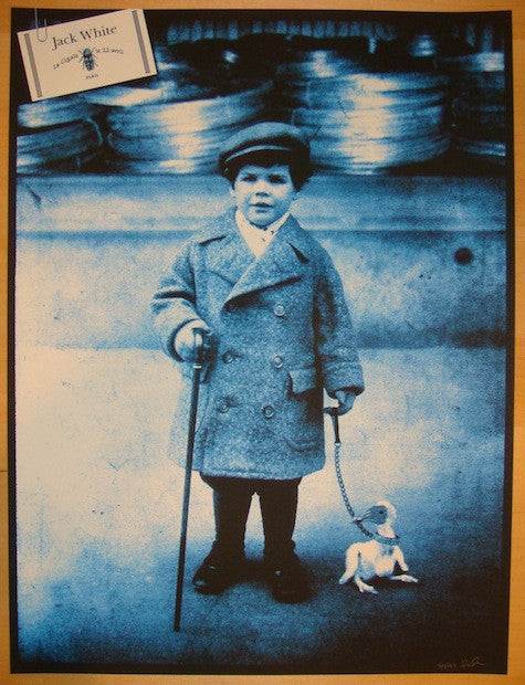 2012 Jack White - Paris Silkscreen Concert Poster by Rob Jones
