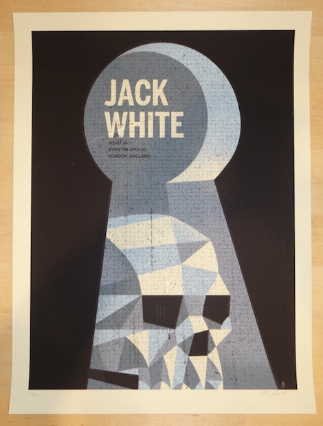 2014 Jack White - London Silkscreen Concert Poster by Methane