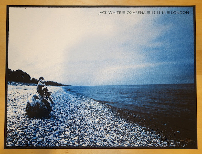 2014 Jack White - London Silkscreen Concert Poster by Rob Jones