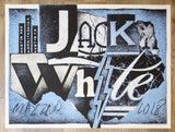 2018 Jack White - Austin Silkscreen Concert Poster by Alan Hynes