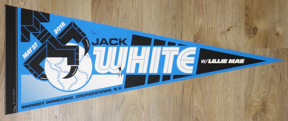 2018 Jack White - Cooperstown I Silkscreen Concert Poster by Alan Hynes