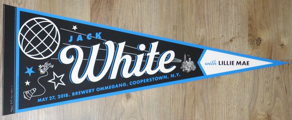 2018 Jack White - Cooperstown II Silkscreen Concert Poster by Alan Hynes