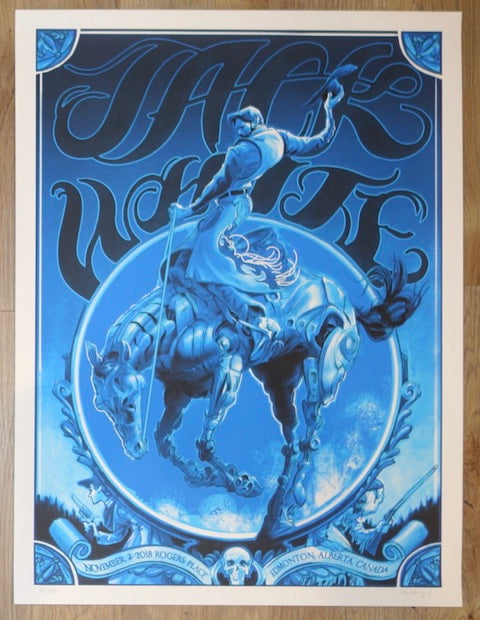 2018 Jack White - Edmonton Silkscreen Concert Poster by Rich Kelly