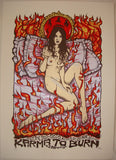 2009 Karma to Burn - Leuven Silkscreen Concert Poster by Malleus