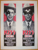 2009 Kiss - Uncut Silkscreen Concert Poster Proof by Print Mafia