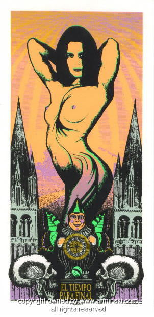 1995 Year End Nude - Silkscreen Art Print Handbill by Mark Arminski (MA-063)