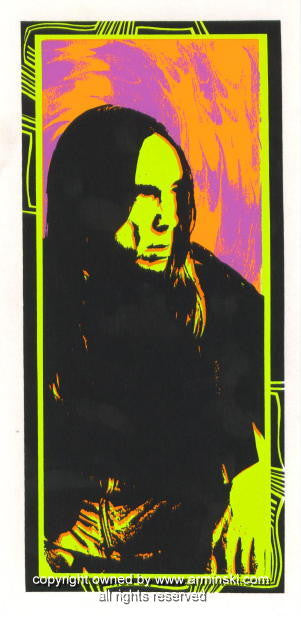 1996 Iggy Pop - Silkscreen Concert Handbill Variant by Mark Arminski (MA-9613hbv)