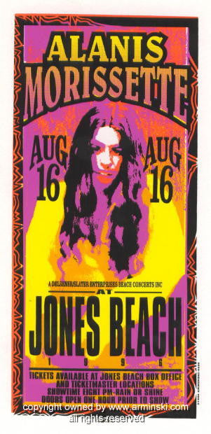 1996 Alanis Morissette - Wantagh Concert Poster by Mark Arminski (MA-9626)