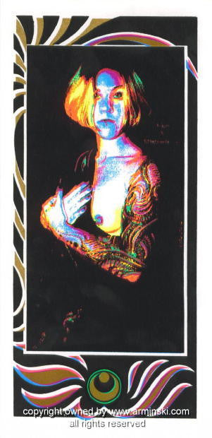 1996 Year End Nude - Silkscreen Handbill by Mark Arminski (MA-9640)