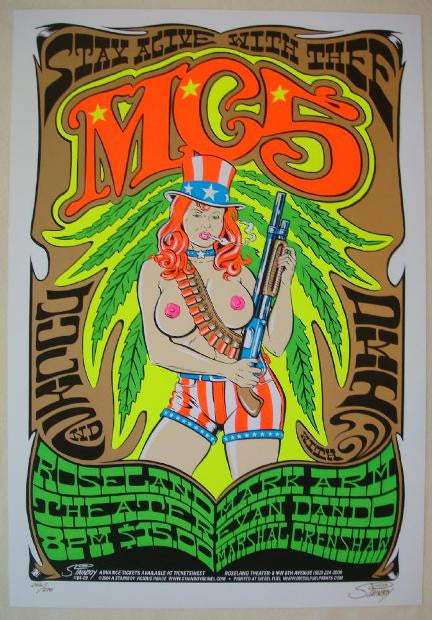 2004 MC5 - Portland Silkscreen Concert Poster by Stainboy
