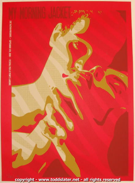 2008 My Morning Jacket - Philadelphia Silkscreen Concert Poster by Todd Slater